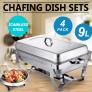 Lò hâm BUFFET - CHAFING DISH chữ nhật chân inox