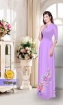 Vải áo dài hoa đẹp TAD516