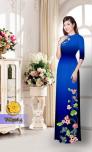 Vải áo dài hoa đẹp TAD526