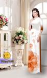 Vải áo dài hoa đẹp TAD524