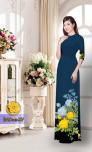 Vải áo dài hoa đẹp BAD102