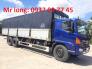 Hino FL8JW7A mui bạt , xe tải Hino 15 tấn mui phủ , xe tải Hino 3 chân tải trọng 15 tấn , xe tải Hino FL8JTSL thùng mui bạt bửng nhôm , đại lý xe tải Hino .