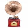 Loa kèn nghe đĩa than kiểu cổ Pyle Vintage PTCDS3UIP Classical Trumpet Horn Turntable