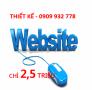 Thiết Kế Website 2,5 Triệu