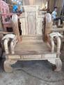 Bộ bàn ghế Tầng Thủy Hoàng gỗ hương, tay 12 6 món-BBG456