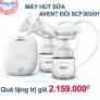 Máy hút sữa Avent điện đôi SCF303/01 New 2017 BH Chính Hãng 2 năm