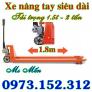 Xe nâng tay siêu dài 1.5m, 1.8m, 2m