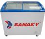 Tủ đông SANAKY VH-3099K3, 300L, kính cong,dàn đồng INVERTER