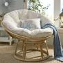 PAPASAN CHAIR | Ghế thư giãn mây tròn nệm lót vải màu cao cấp tại HCM