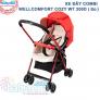 Xe đẩy Combi WellcomFort Cozy WT 200D Red - Giảm đến 29% tại Babymua