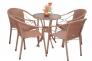 Bàn ghế cafe nhựa giả mây số lượng lớn