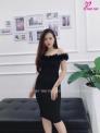 body bẹt vai đính hoa