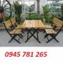 Bàn ghế gỗ xếp nhà hàng quán ăn giá rẻ