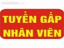 Tuyển gấp nhân viên Nam/Nữ bán hàng.
