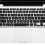 Miếng lót bàn phím in chữ Skin Keyboard Macbook Retina 12 Inch Đen