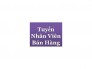 Tuyển người phụ bán hàng