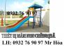 Bộ liên hoàn cầu trượt làm từ nhựa composite bền đẹp, chắc chắn