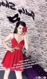 Đầm xoè dây kết châu
