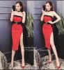 Đầm body cúp kết châu