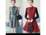 Váy viền phối tay len