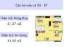 (Giá 1.560 tỷ) căn hộ 54m2 gồm 2PN + 1WC,chung cư Nghĩa Đô, nhà thô,cửa Tây.
