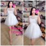 đầm lưới xoè phối ren hàng chuẩn y hình