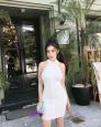 Đầm body cổ vest