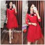 Áo dài kết hoa chân váy ren