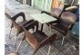 Thanh lý mấy bộ bàn ghế cafe nhựa đúc, inox