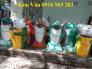 Thùng rác khu vui chơi hình cá heo, thùng đựng rác gấu trúc trường học