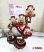 Bộ Tượng 5 Ông Thần Tài + Đế + Thỏi Vàng Thủy Tinh