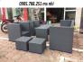 Sofa mây nhựa cao cấp trọn bộ