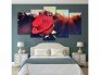 Tranh ghép bộ nghệ thuât 5 bức hoa hồng NT54