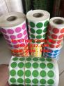 Decal tem tròn chấm bi