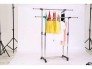 Giàn Phơi Quần Áo 2 Tầng Thông Minh Có Bánh Xe Di Chuyển