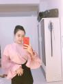 Áo kiểu tay dài phối dập li