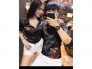 Áo sơ mi cặp dài tay thời trang họa tiết hoa