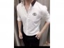 Áo sơ mi nam dài tay thời trang cổ logo đính đá bi