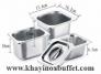 Khay trà sữa, khay đựng thạch bằng inox