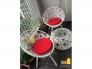 Ghế nhựa giả mây đồng tiền