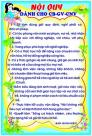 Cung cấp bản biểu mầm non, bảng nội qui phụ huynh, bảng thực đơn tuần