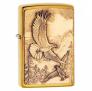 Zippo đại bàng Eagles Dare Brushed Brass Z98