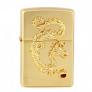 Zippo ốp rồng mạ vàng giới hạn Z146