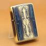 Zippo mạ vàng cháy Antique Door Z184