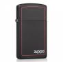 Hộp quẹt Zippo Slim sơn đen Z212