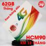 SIM 4G Viettel HCM90 Tặng 62GB/Tháng và Miễn Phí Phút Gọi  Nội Ngoại Mạng Free 1 tháng đầu