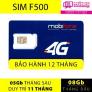 Sim Mobifone Free 63Gb Data Tốc Độ Cao 12 Tháng F500