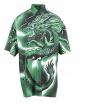 Áo sơ mi ngắn tay Balenciaga Mens 509654Tya463001 Green Cotton Shirt