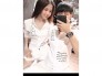 Áo sơ mi cặp dài tay thời trang hình phối chữ All the