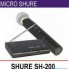 Micro không dây Shure SH-200 đơn cao cấp
